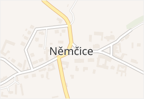 Němčice v obci Němčice - mapa části obce