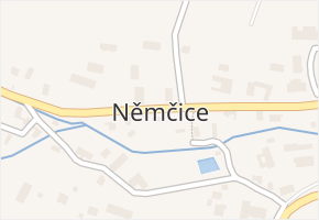 Němčice v obci Němčice - mapa části obce