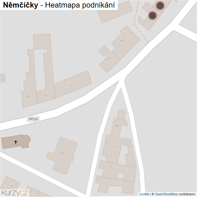 Mapa Němčičky - Firmy v obci.