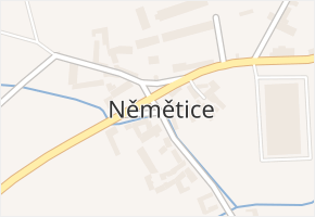 Němětice v obci Němětice - mapa části obce