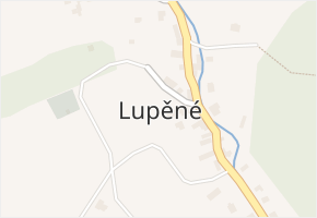 Lupěné v obci Nemile - mapa části obce