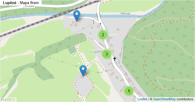 Lupěné - mapa firem