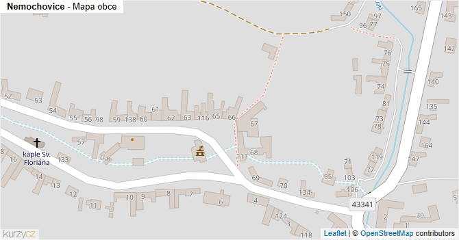 Nemochovice - mapa obce