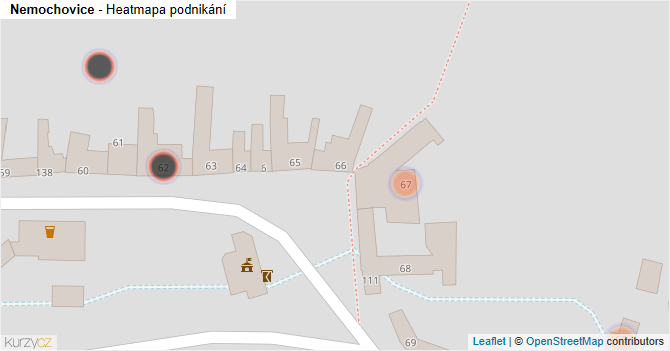 Nemochovice - mapa podnikání