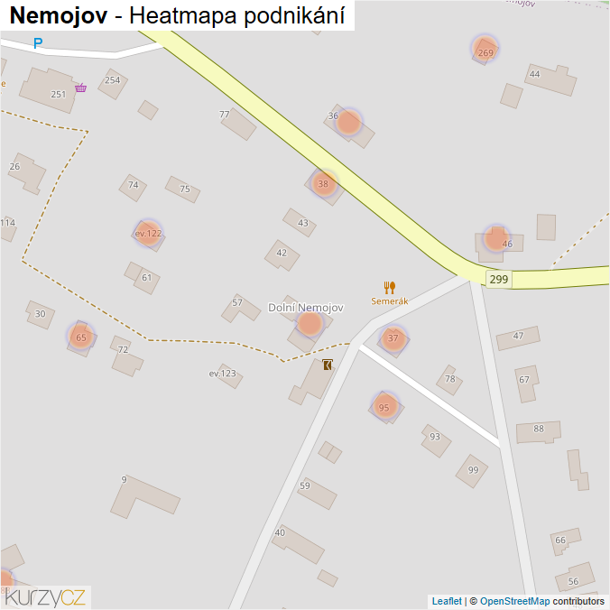 Mapa Nemojov - Firmy v obci.