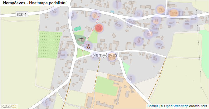 Nemyčeves - mapa podnikání