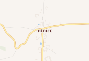 Dědice v obci Nemyšl - mapa části obce