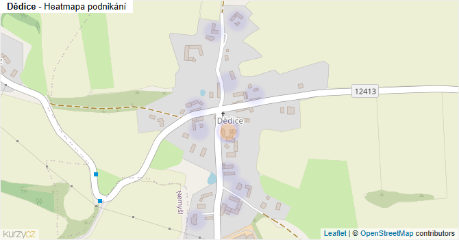 Dědice - mapa podnikání