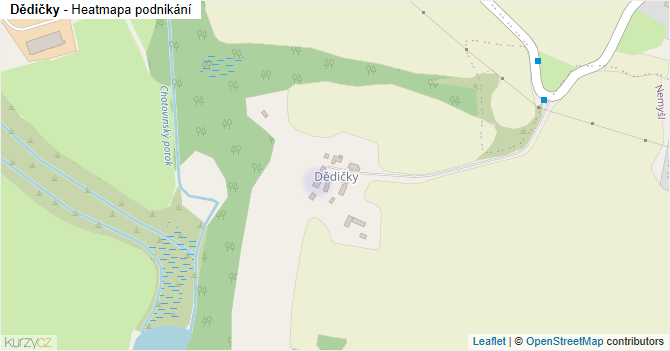 Dědičky - mapa podnikání
