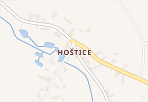 Hoštice v obci Nemyšl - mapa části obce
