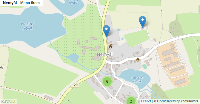 Nemyšl - mapa firem