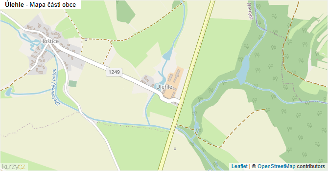 Úlehle - mapa části obce