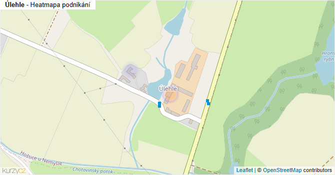 Úlehle - mapa podnikání