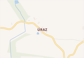 Úraz v obci Nemyšl - mapa části obce