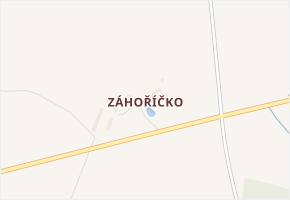 Záhoříčko v obci Nemyšl - mapa části obce