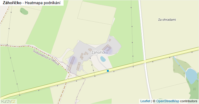Záhoříčko - mapa podnikání