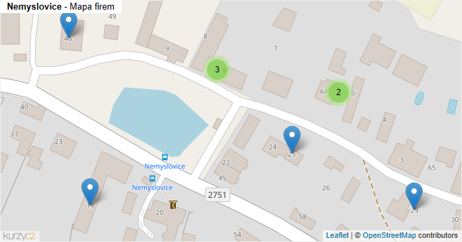 Nemyslovice - mapa firem