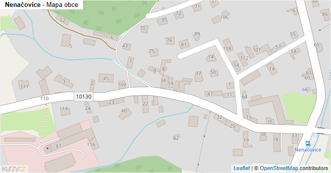 Nenačovice - mapa obce