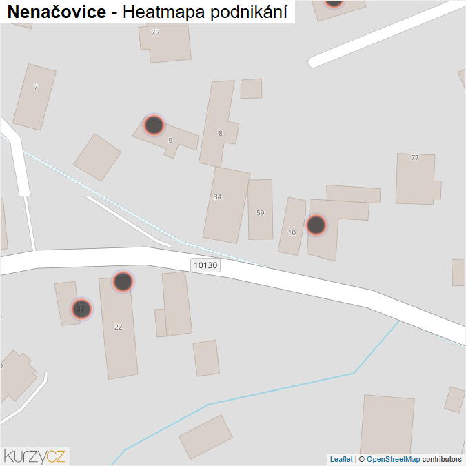 Mapa Nenačovice - Firmy v obci.