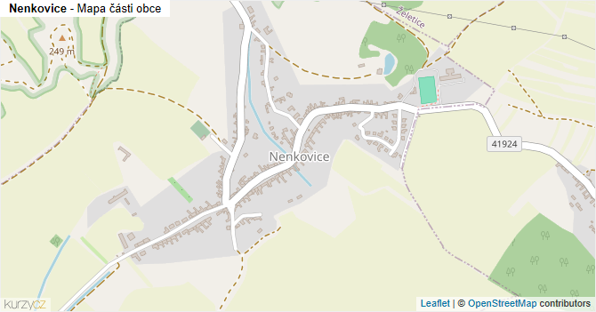 Nenkovice - mapa části obce