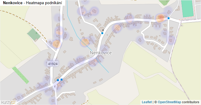 Nenkovice - mapa podnikání