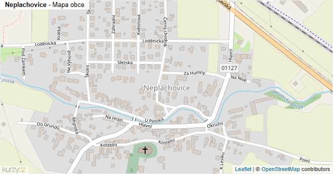 Neplachovice - mapa obce