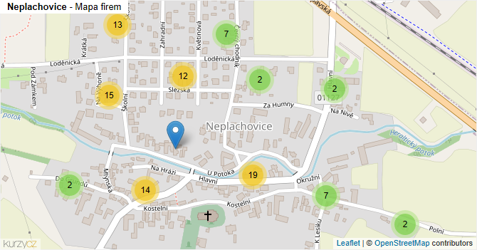 Neplachovice - mapa firem