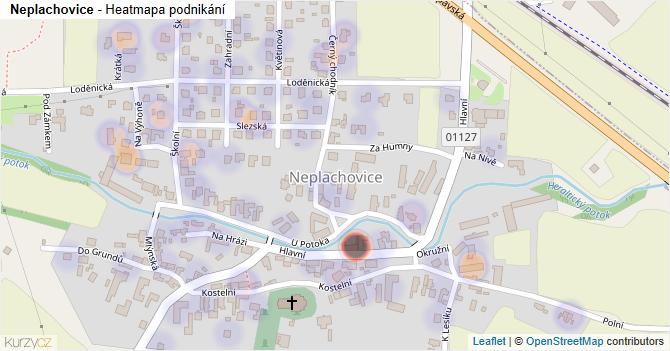Neplachovice - mapa podnikání