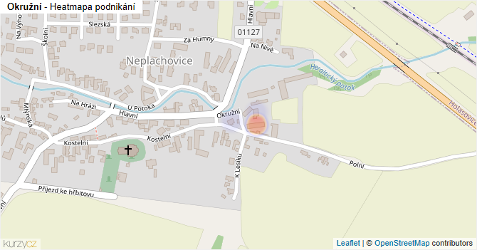 Okružní - mapa podnikání