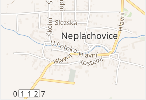 U Potoka v obci Neplachovice - mapa ulice