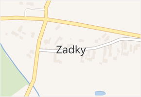 Zadky v obci Neplachovice - mapa části obce