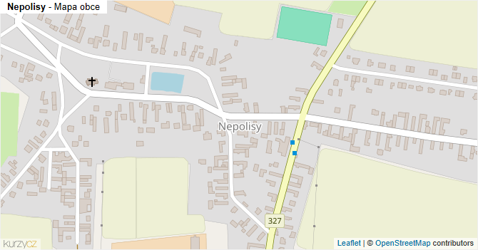 Nepolisy - mapa obce