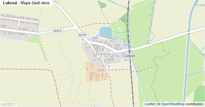 Luková - mapa části obce