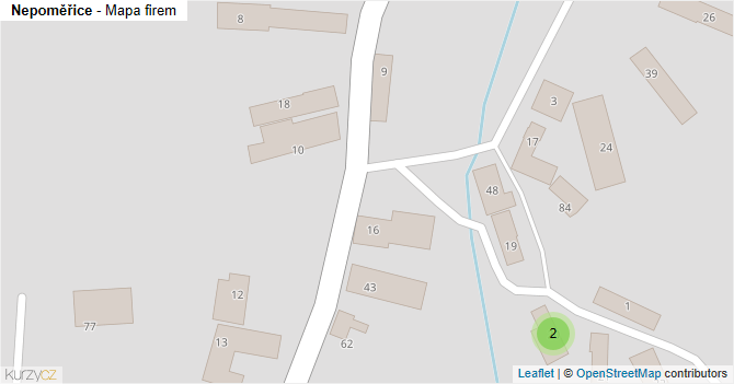 Nepoměřice - mapa firem