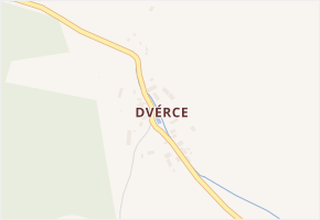 Dvérce v obci Nepomyšl - mapa části obce