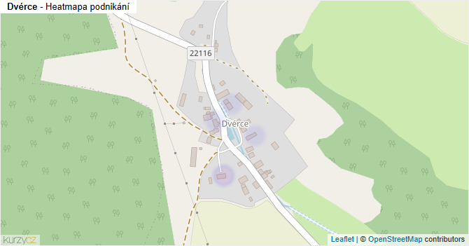 Dvérce - mapa podnikání