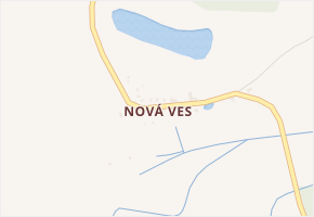 Nová Ves v obci Nepomyšl - mapa části obce