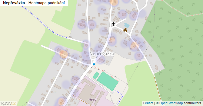 Nepřevázka - mapa podnikání