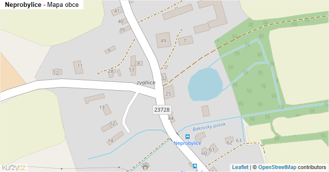 Neprobylice - mapa obce