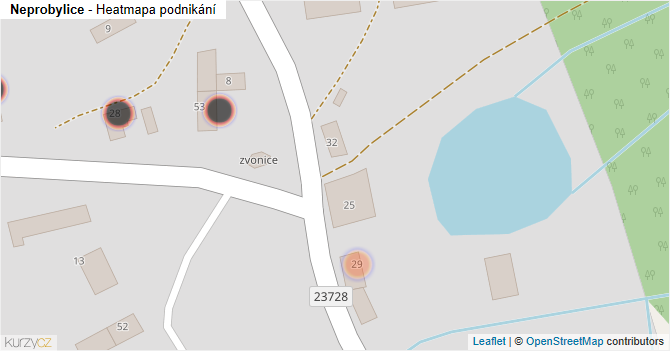 Neprobylice - mapa podnikání