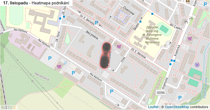 17. listopadu - mapa podnikání