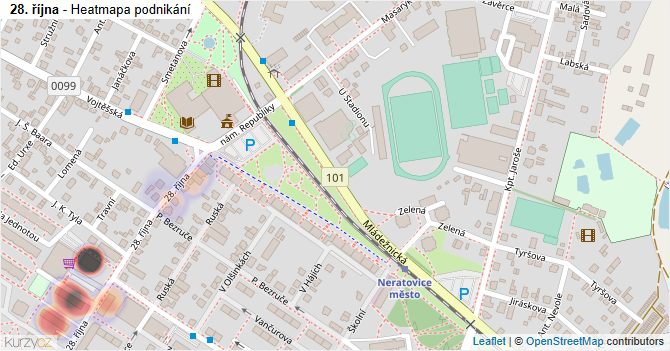 28. října - mapa podnikání