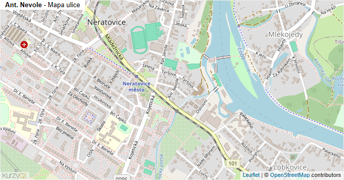 Ant. Nevole - mapa ulice