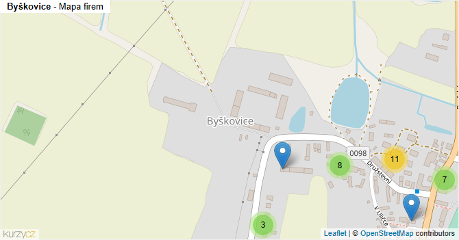 Byškovice - mapa firem