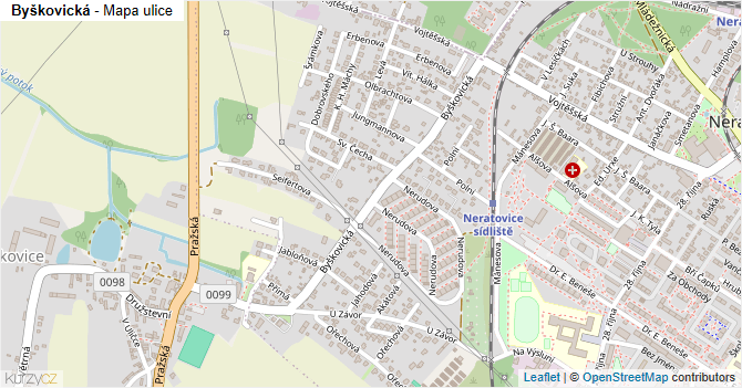 Byškovická - mapa ulice