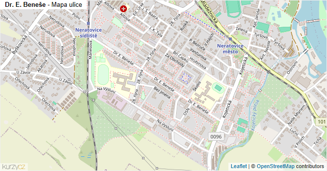 Dr. E. Beneše - mapa ulice