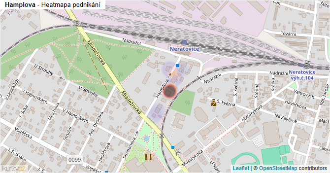 Hamplova - mapa podnikání