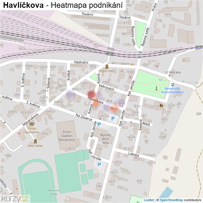 Mapa Havlíčkova - Firmy v ulici.