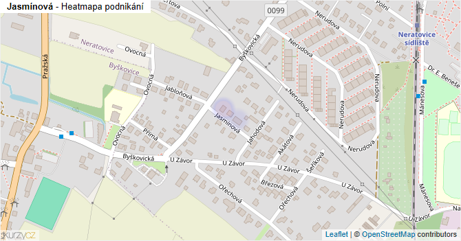 Jasmínová - mapa podnikání