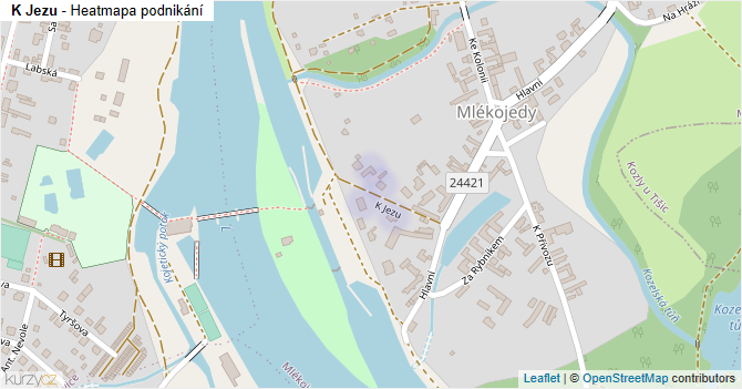 K Jezu - mapa podnikání